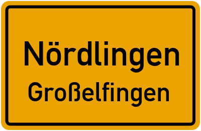 Straßenverzeichnis Nördlingen Großelfingen