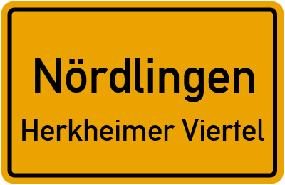 Straßenverzeichnis Nördlingen Herkheimer Viertel