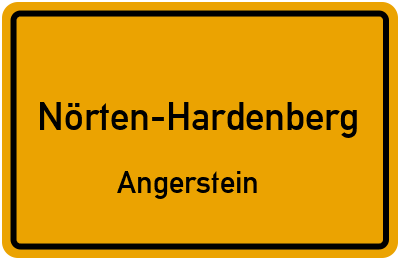 Straßenverzeichnis Nörten-Hardenberg Angerstein