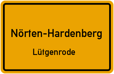 Straßenverzeichnis Nörten-Hardenberg Lütgenrode