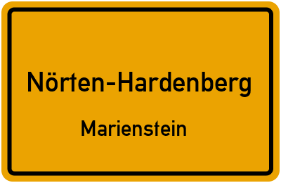 Straßenverzeichnis Nörten-Hardenberg Marienstein
