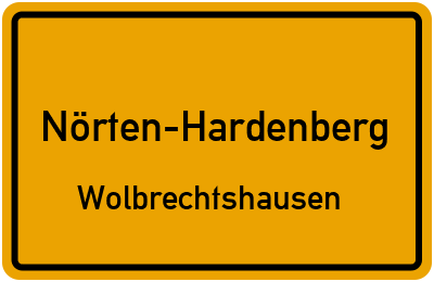 Straßenverzeichnis Nörten-Hardenberg Wolbrechtshausen