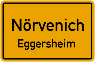 Ortsschild Nörvenich Eggersheim