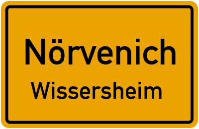 Straßenverzeichnis Nörvenich Wissersheim