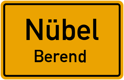Straßenverzeichnis Nübel Berend