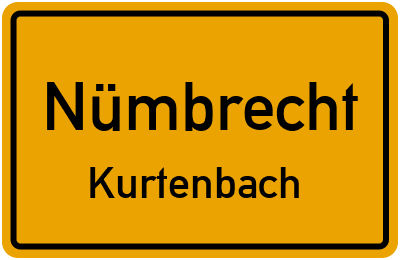 Ortsschild Nümbrecht Kurtenbach