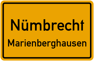 Straßenverzeichnis Nümbrecht Marienberghausen