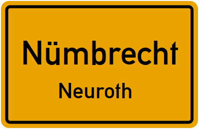 Straßenverzeichnis Nümbrecht Neuroth