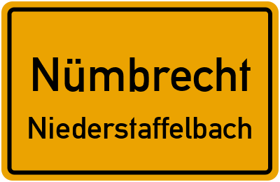 Straßenverzeichnis Nümbrecht Niederstaffelbach