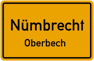 Straßenverzeichnis Nümbrecht Oberbech