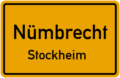 Ortsschild Nümbrecht Stockheim