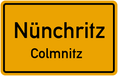 Straßenverzeichnis Nünchritz Colmnitz