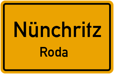Straßenverzeichnis Nünchritz Roda