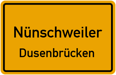 Straßenverzeichnis Nünschweiler Dusenbrücken