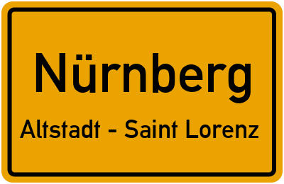 Straßenverzeichnis Nürnberg Altstadt - Saint Lorenz