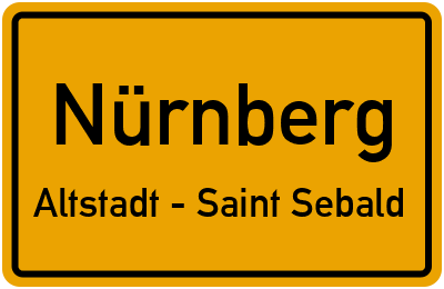 Straßenverzeichnis Nürnberg Altstadt - Saint Sebald