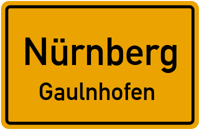 Straßenverzeichnis Nürnberg Gaulnhofen