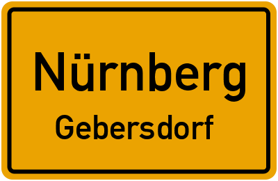Straßenverzeichnis Nürnberg Gebersdorf