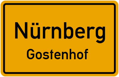 Straßenverzeichnis Nürnberg Gostenhof
