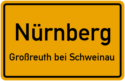 Straßenverzeichnis Nürnberg Großreuth bei Schweinau