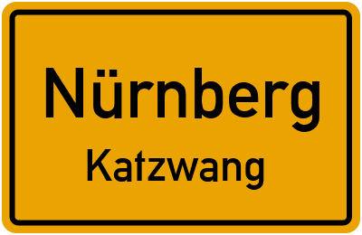 Ortsschild Nürnberg Katzwang