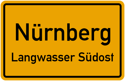 Straßenverzeichnis Nürnberg Langwasser Südost