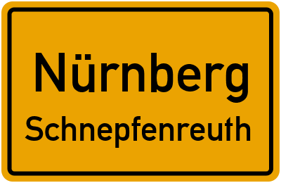 Ortsschild Nürnberg Schnepfenreuth