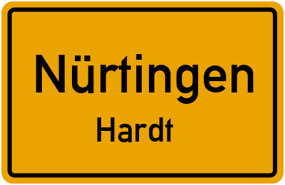 Straßenverzeichnis Nürtingen Hardt