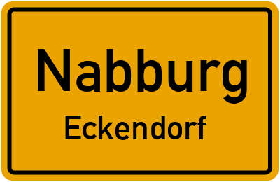 Ortsschild Nabburg Eckendorf