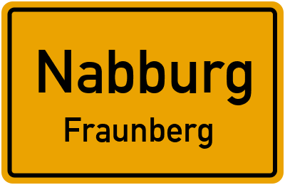 Ortsschild Nabburg Fraunberg
