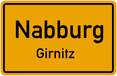 Straßenverzeichnis Nabburg Girnitz