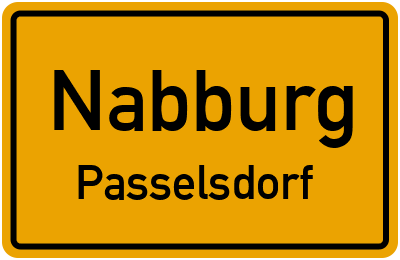 Ortsschild Nabburg Passelsdorf