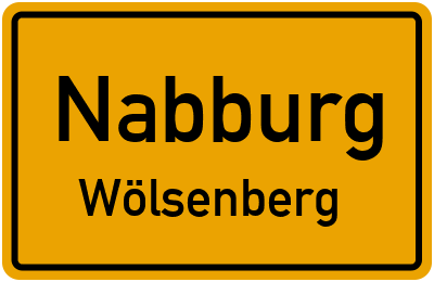 Ortsschild Nabburg Wölsenberg