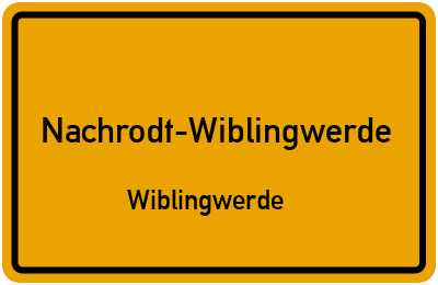 Straßenverzeichnis Nachrodt-Wiblingwerde Wiblingwerde