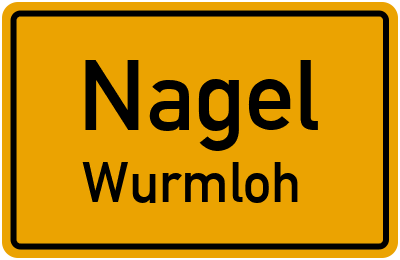 Ortsschild Nagel Wurmloh