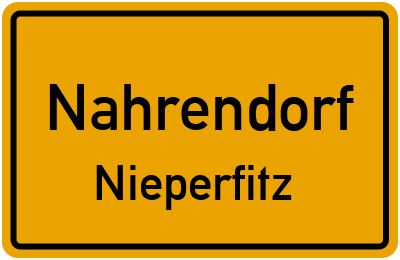 Straßenverzeichnis Nahrendorf Nieperfitz