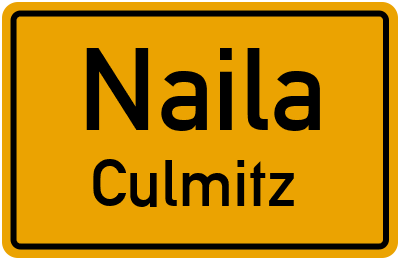 Ortsschild Naila Culmitz