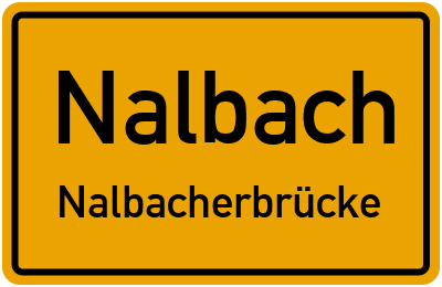 Straßenverzeichnis Nalbach Nalbacherbrücke