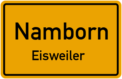 Ortsschild Namborn Eisweiler