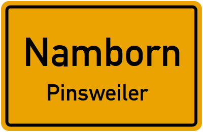 Ortsschild Namborn Pinsweiler