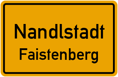 Ortsschild Nandlstadt Faistenberg