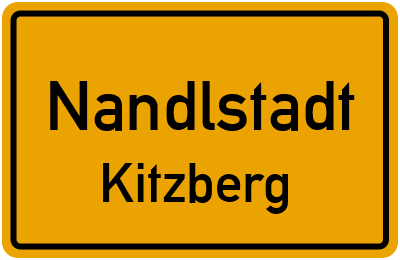Ortsschild Nandlstadt Kitzberg