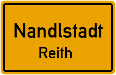 Ortsschild Nandlstadt Reith