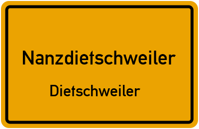 Straßenverzeichnis Nanzdietschweiler Dietschweiler