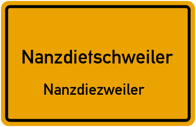 Straßenverzeichnis Nanzdietschweiler Nanzdiezweiler