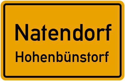 Ortsschild Natendorf Hohenbünstorf