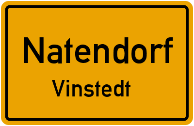 Ortsschild Natendorf Vinstedt