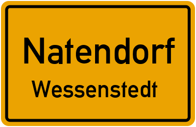 Ortsschild Natendorf Wessenstedt