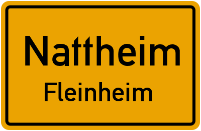 Straßenverzeichnis Nattheim Fleinheim