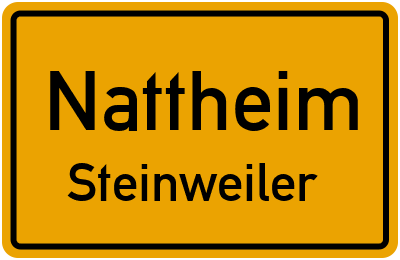 Ortsschild Nattheim Steinweiler